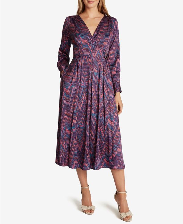 最新情報 タハリエーエスエル レディース ワンピース トップス Printed Midi Dress Plum Teal Abstract 楽天スーパーセール Www Bzone Ae