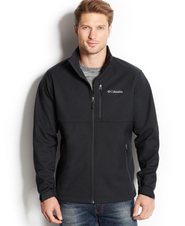 mens softshell jacket black