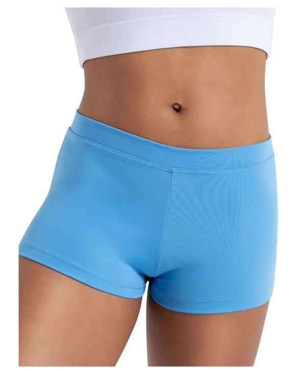 カペジオ レディース ボトムス ハーフパンツ・ショーツ ローライズ ショートパンツ Capezio Women's Boy Cut Low Rise Shorts Columbia Blue ブルー｜ReVida 店