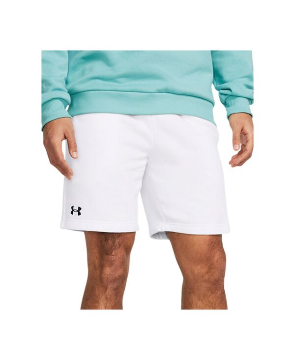 アンダーアーマー メンズ ボトムス ハーフパンツ・ショーツ ショートパンツ フリース Under Armour Men's Rival Fleece 10 Drawstring Shorts White /Blk ホワイト