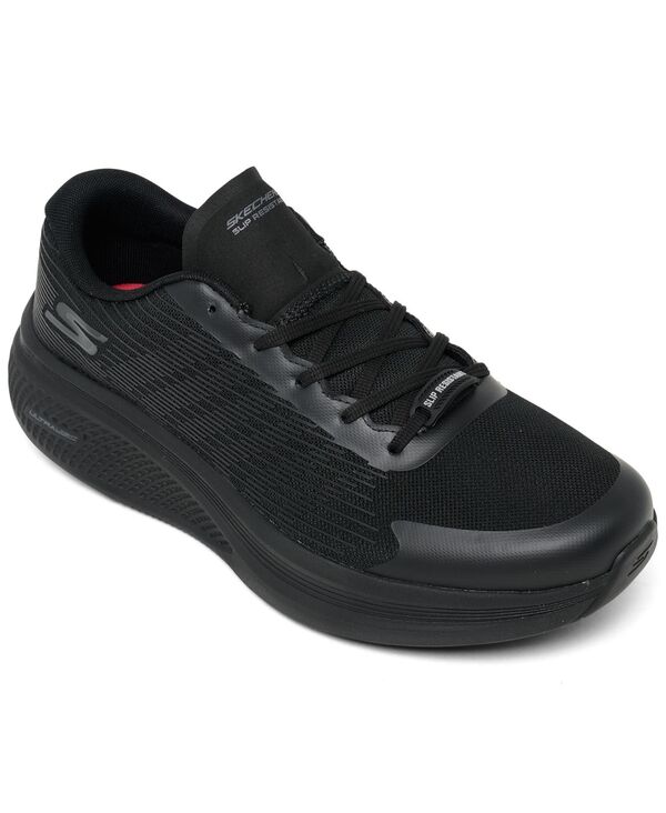 スケッチャーズ メンズ シューズ スニーカー Skechers Men's GO RUN Elevate 2.0: Work Slip-Resistant Wide-Width Casual Sneakers from Finish Line Black ブラック