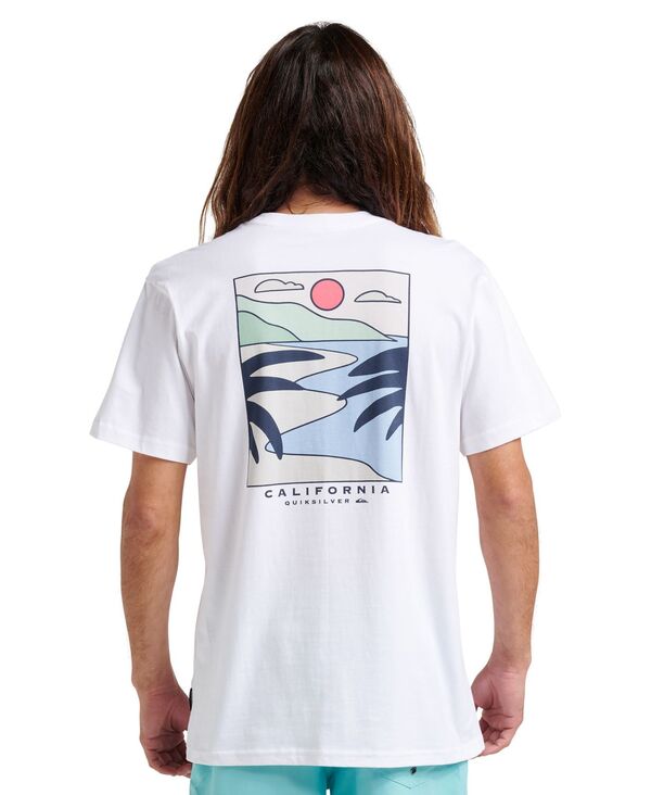 クイックシルバー メンズ トップス Tシャツ Quiksilver Men's Cruising Short Sleeve T-Shirt White ホワイト