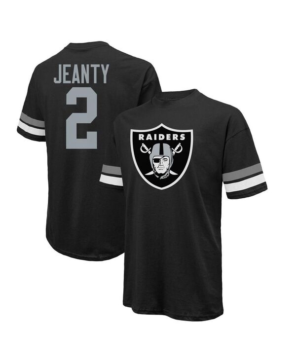 マジェスティック メンズ トップス Tシャツ Majestic Men's Ashton Jeanty Black Las Vegas Raiders 2025 NFL Draft First Round Pick Oversized T-Shirt Black ブラック