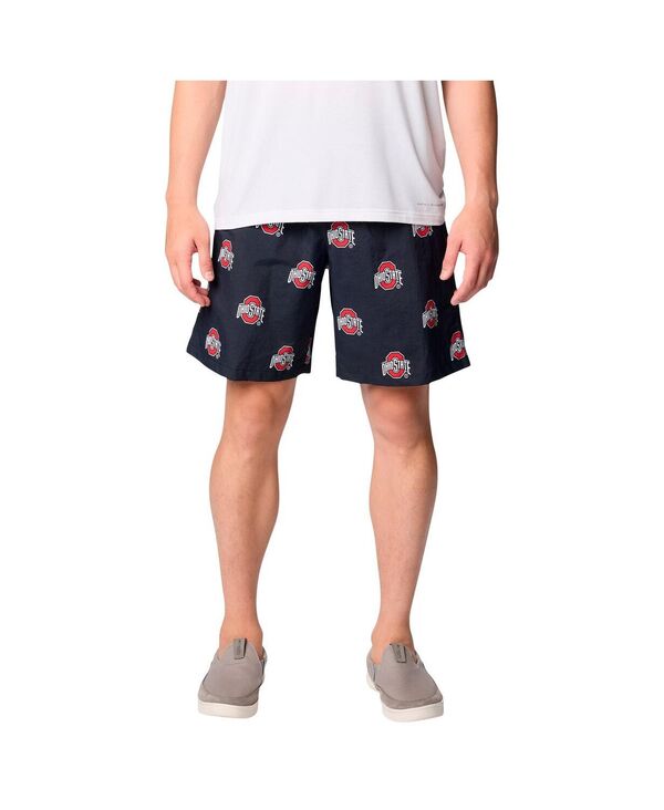 コロンビア メンズ ボトムス ハーフパンツ・ショーツ トール ショートパンツ Columbia Men's Black Ohio State Buckeyes Big Tall Back cast Shorts Black ブラック