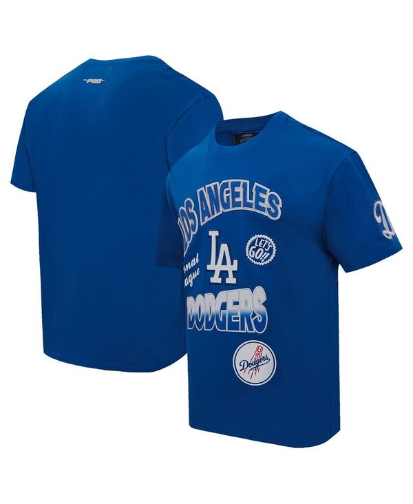プロスタンダード メンズ トップス Tシャツ Pro Standard Men's Royal Los Angeles Dodgers Turn It Up Dropped Shoulder T-Shirt Royal