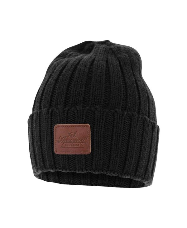 ソログッド メンズ アクセサリー 帽子 ウール ニット Thorogood Men's Logger's Merino Wool Knit Beanie Black ブラック