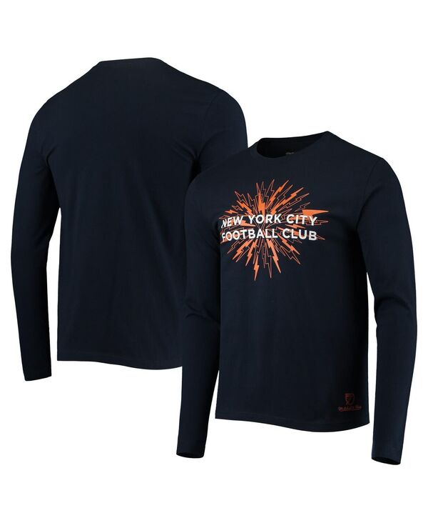 ミッチェル&ネス メンズ トップス Tシャツ Mitchell & Ness Men's Navy New York City FC For The City Long Sleeve T-Shirt Navy ネイビー