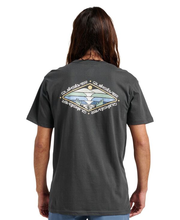 クイックシルバー メンズ トップス Tシャツ Quiksilver Men's Peak Day T-Shirt Black ブラック