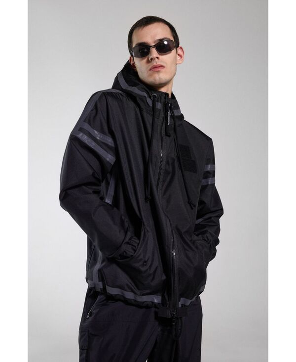 ストゥッテルハイム メンズ アウター ジャケット・ブルゾン フーデッドジャケット ジャケット Stutterheim Men's Forsa Full Zip Hooded Jacket Black ブラック