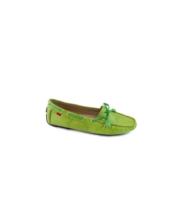 マークジョセフニューヨーク レディース シューズ パンプス 置き目毛革 Marc Joseph New York Womens Cypress Hill Tiebow Driver Loafer Lime snake 菩提樹