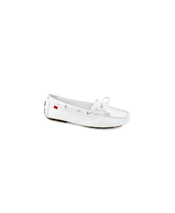 マークジョセフニューヨーク レディース シューズ パンプス 置き目毛革 Marc Joseph New York Womens Cypress Hill Tiebow Driver Loafer White snake 白いこと