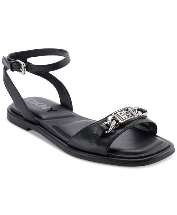 ダナ キャラン ニューヨーク レディース シューズ パンプス アンクル DKNY Women's Bacliff Ankle Strap Flats Black ブラック