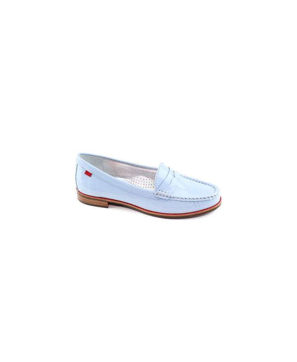 マークジョセフニューヨーク レディース シューズ パンプス 置き目毛革 Marc Joseph New York Womens East Village Penny Loafer Baby blue soft patent 青み
