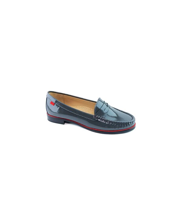マークジョセフニューヨーク レディース シューズ パンプス 置き目毛革 Marc Joseph New York Womens East Village Penny Loafer Grey patent 薄墨色