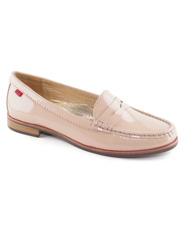 マークジョセフニューヨーク レディース シューズ パンプス 置き目毛革 Marc Joseph New York Womens East Village Penny Loafer Nude patent