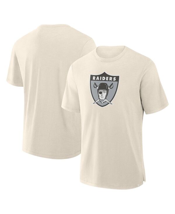 ファナティクス メンズ トップス Tシャツ Fanatics Men's Cream Las Vegas Raiders Slub T-Shirt Cream クリーム