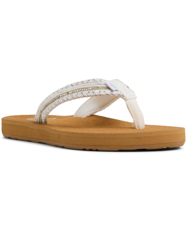 ロキシー レディース シューズ サンダル Roxy women's Porto Bling Round Toe Flat Sandals Silver シルバー
