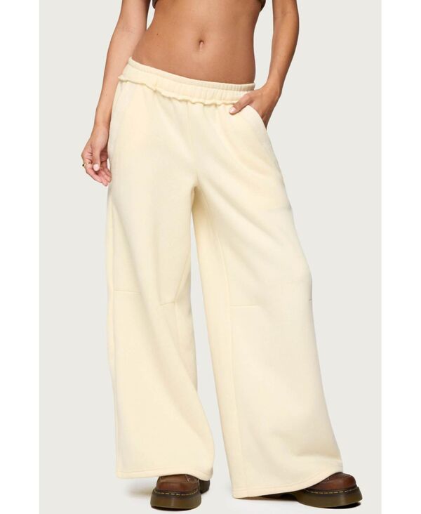 アディクテッド レディース ボトムス カジュアルパンツ パンツ スウェットパンツ Edikted Women's Kori Oversized Sweatpants Yellow イエロー｜ReVida 店