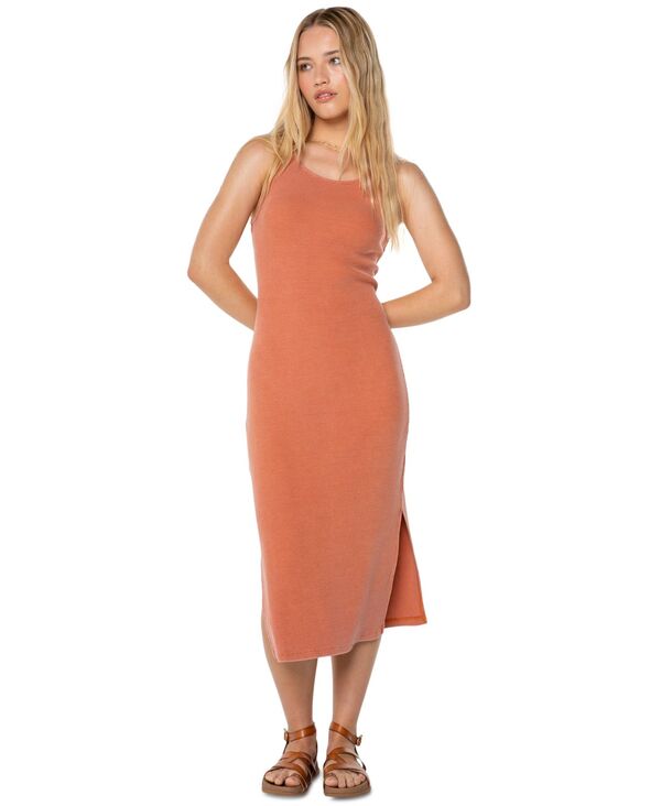 ロキシー レディース トップス ワンピース ミディワンピース ミディ ノースリーブ Roxy Juniors' City Lights Sleeveless Midi Dress Aragon Solid