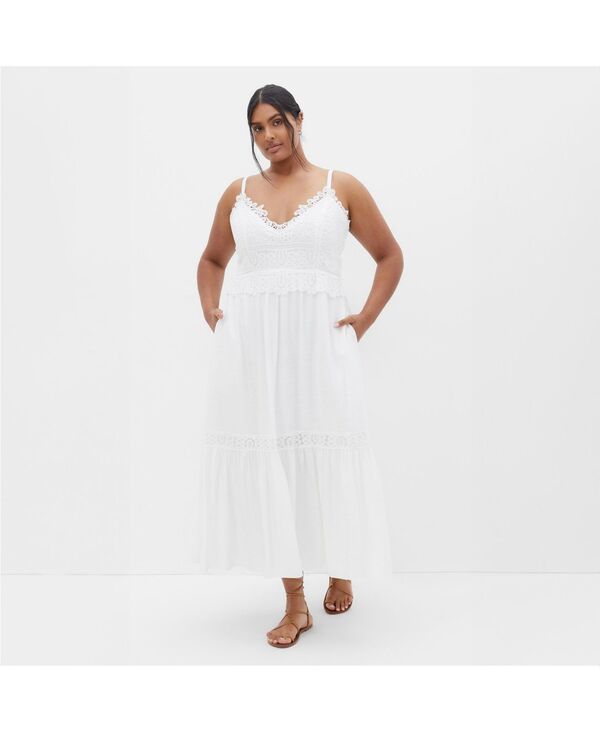 シティーシック レディース トップス ワンピース マキシワンピース マキシ CITY CHIC Women's Brielle Maxi Dress Ivory アイボリー