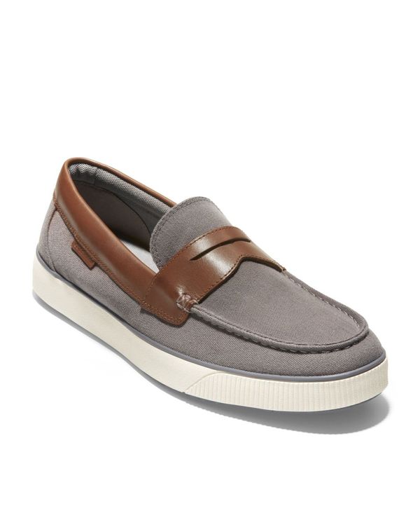 定休日以外毎日出荷中 コールハーン メンズ スリッポン ローファー シューズ Men S Nantucket 2 0 Penny Loafer Gray Textile 男の子向けプレゼント集結 Stellabarros Com Br