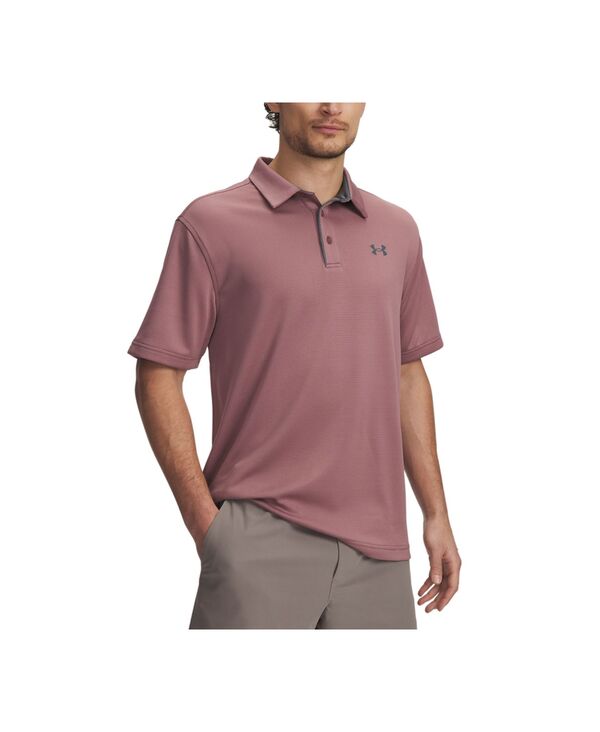 アンダーアーマー メンズ トップス ポロシャツ Tシャツ Under Armour Men's Tech Polo T-Shirt 651 Maroon Mist / Pitch Gray グレー
