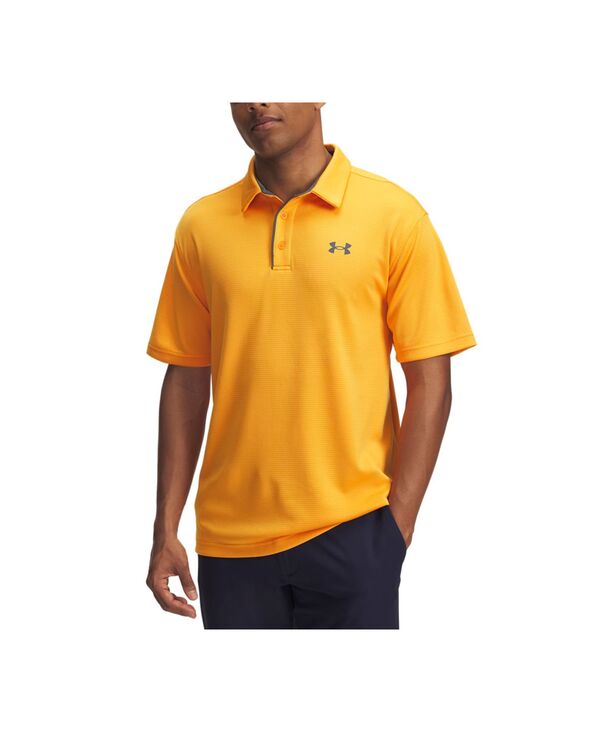 アンダーアーマー メンズ トップス ポロシャツ Tシャツ Under Armour Men's Tech Polo T-Shirt 793 Squad Orange / Pitch Gray グレー