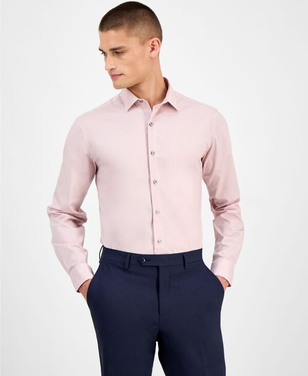 アルファニ メンズ トップス シャツ Alfani Men's Slim-Fit Solid Dress Shirt Shimmer Pink ピンク