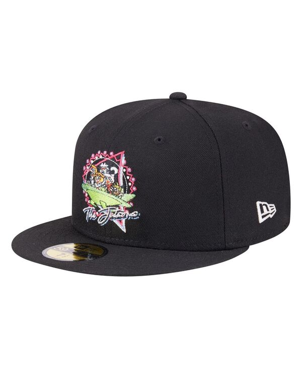 ニューエラ メンズ アクセサリー 帽子 New Era Men's Black The Jetsons Color Pack 59FIFTY Fitted Hat Black ブラック