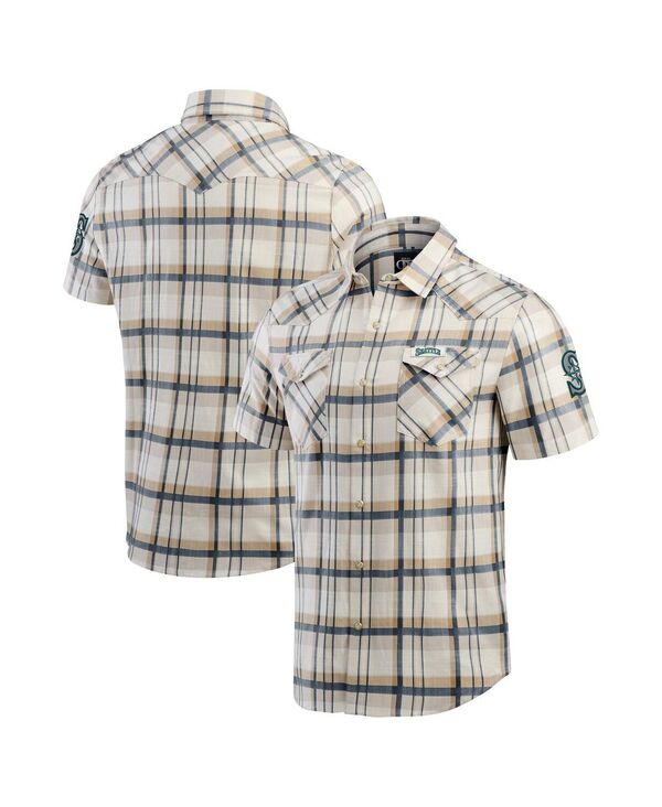 ファナティクス レディース トップス シャツ Fanatics Darius Rucker Collection by Men's Navy Seattle Mariners Plaid Full-Snap Shirt Navy ネイビー
