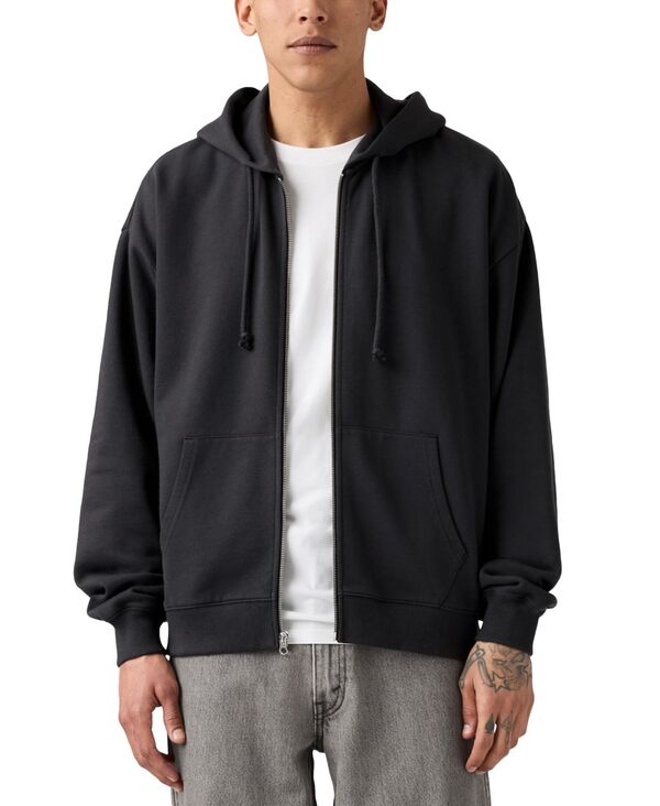 リーバイス メンズ アウター パーカー・スウェット リラックスフィット クロップド パーカー Levi's Men's Relaxed Fit Cropped Full-Zip Hoodie Dk Phantom|ReVida 店