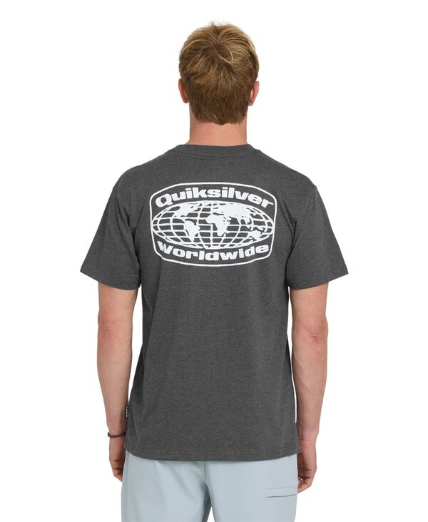 クイックシルバー メンズ トップス Tシャツ Quiksilver Men's Global Local T-Shirt Charcoal heather チャコール