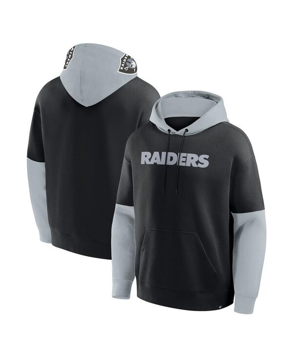 ファナティクス メンズ アウター パーカー・スウェット パーカー Fanatics Men\u0027s Black Las Vegas Raiders Helmet Pullover Hoodie Black 黒いこと