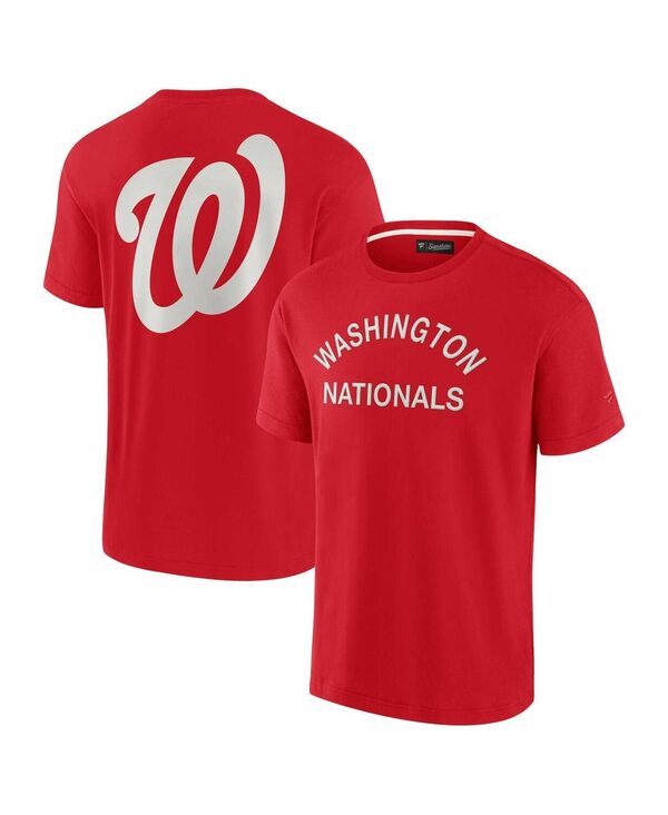 ファナティクス メンズ トップス Tシャツ Fanatics Men's and Women's Red Washington Nationals Elements Super Soft Short Sleeve T-Shirt Red レッド
