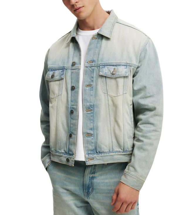 コットンオン メンズ アウター ジャケット・ブルゾン ジャケット COTTON ON Men's Oversized Trucker Jacket Halen blue ブルー