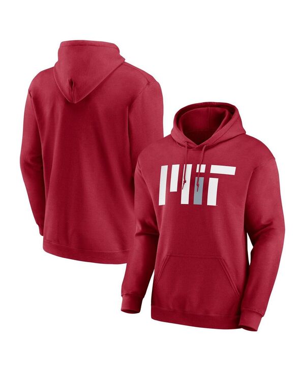 ファナティクス メンズ アウター パーカー・スウェット フリース パーカー Fanatics Men's Cardinal MIT Engineers Fleece Pullover Hoodie Cardinal
