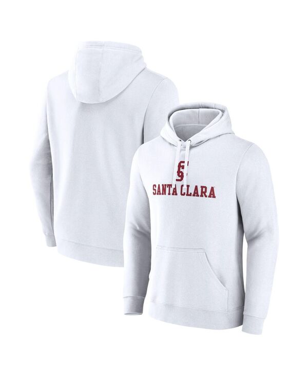ファナティクス メンズ アウター パーカー・スウェット ロゴ パーカー Fanatics Men'sWhite Santa Clara Broncos Primary Logo Pullover Hoodie White ホワイト