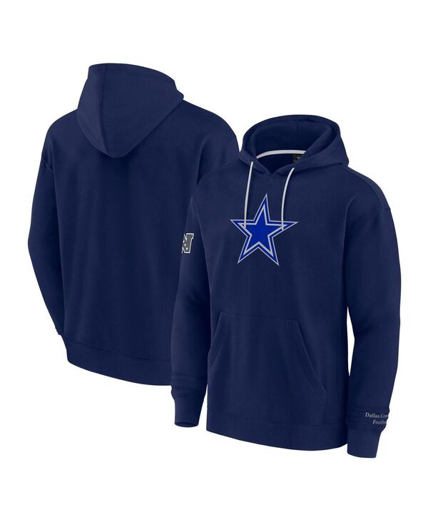 ファナティクス メンズ アウター パーカー・スウェット パーカー Fanatics Men's Navy Dallas Cowboys Elements Pace Pullover Hoodie Navy ネイビー