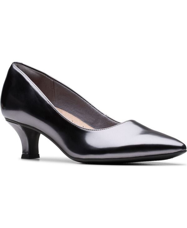 クラークス レディース シューズ パンプス Clarks Collection Women's Kepley Vine Dress Pumps Dark Pewter Metallic Synthetic ピューター|ReVida 店