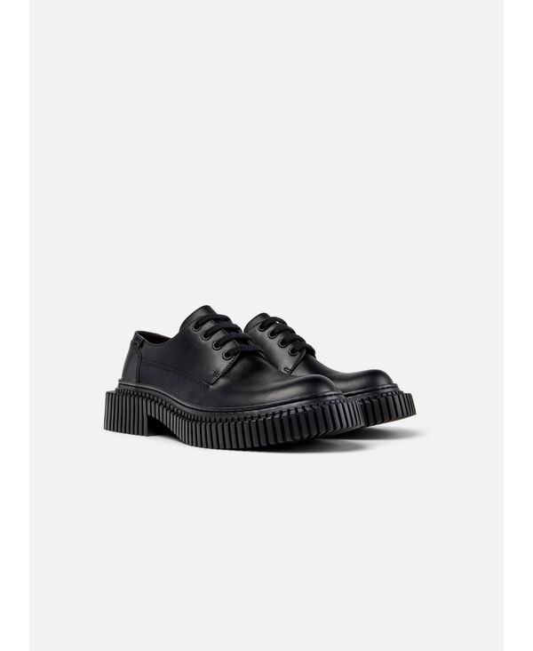 カンペール レディース シューズ サンダル レザー Camper Pix Berlin Nubuck Leather Shoes Black ブラック