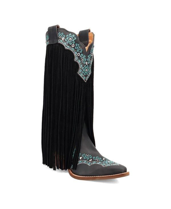 ディンゴ レディース シューズ ブーツ・レインブーツ スエード ブーツ Dingo Women's Tequila Sunrise Suede Boot Black ブラック