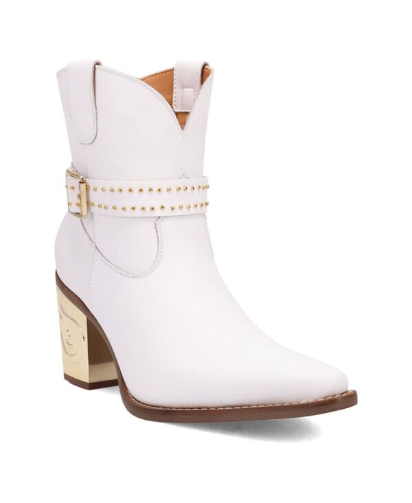 ディンゴ レディース シューズ ブーツ・レインブーツ レザー Dingo Women's Milano Leather Bootie White ホワイト