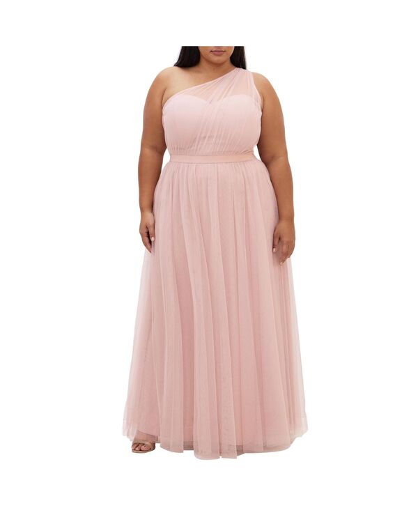 シティーシック レディース トップス ワンピース マキシワンピース プラスサイズ マキシ CITY CHIC Plus Size Daniela Maxi Dress Dusty rose|ReVida 店