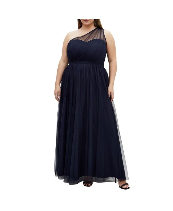 シティーシック レディース トップス ワンピース マキシワンピース プラスサイズ マキシ CITY CHIC Plus Size Daniela Maxi Dress Navy ネイビー