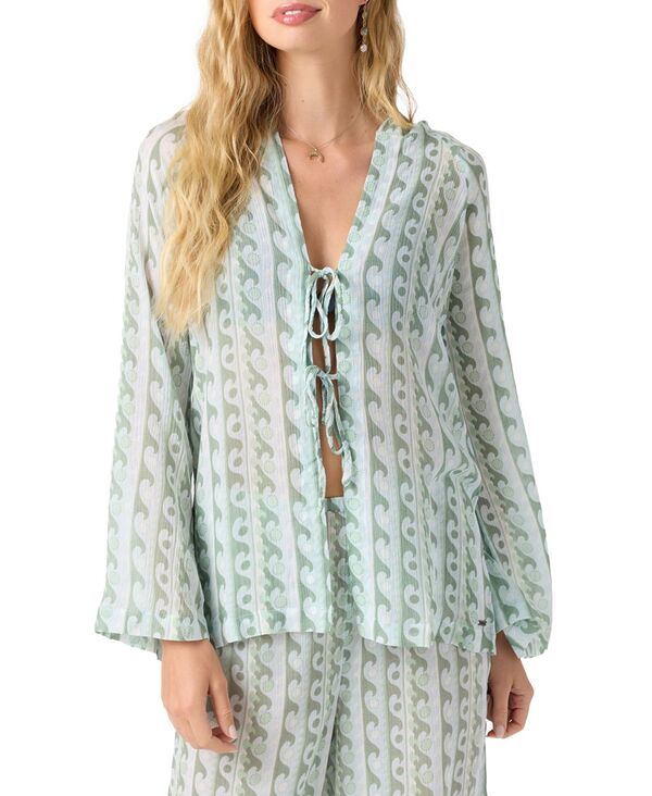 オニール レディース アウター パーカー・スウェット プリント パーカー ONeill Juniors Regina Printed Hoodie Cover-Up Starlight Blue ブルー