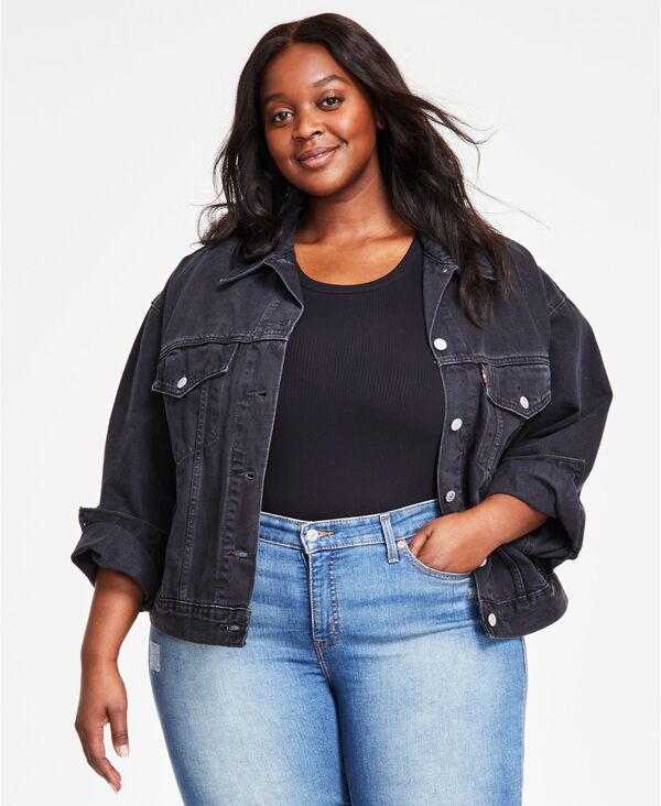 リーバイス レディース アウター ジャケット・ブルゾン コットン ジャケット Levi's Women's 90s Cotton Trucker Jacket XS-4X Road Less Traveled