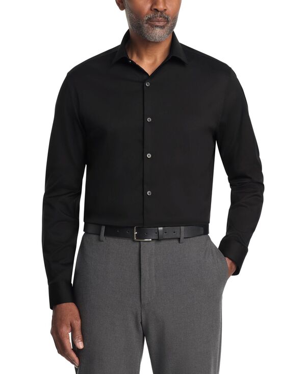 ケネスコール メンズ トップス シャツ スリムフィット Kenneth Cole Reaction Men's Slim Fit Stretch Dress Shirt Black ブラック