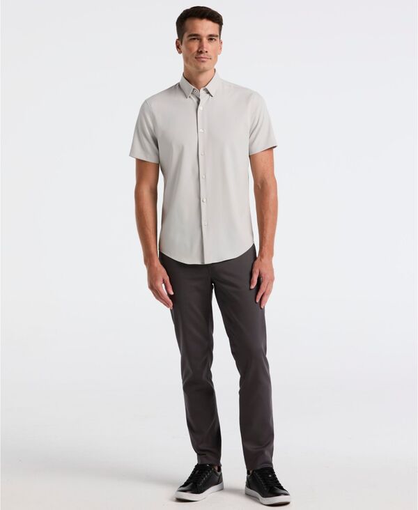 ペリーエリス メンズ ボトムス カジュアルパンツ パンツ Perry Ellis Men's Double-Weave Slim-Fit 5-Pocket Pants Magnet