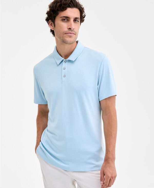 アルファニ メンズ トップス ポロシャツ Alfani Men's Alfatech Polo Shirt Hushed Blue ブルー