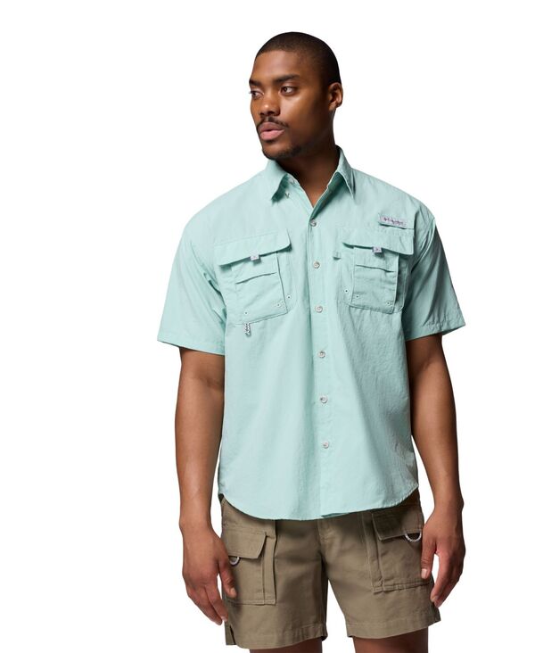 コロンビア メンズ トップス シャツ Columbia Men's Bahama Short Sleeve Shirt Misty jade